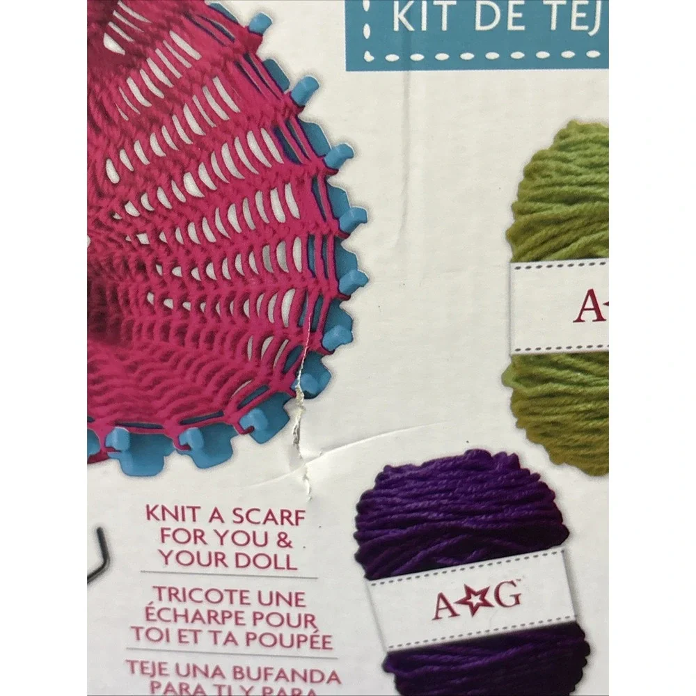 AMERICAN GIRL ~ INFINITY‎ SCARF KNITTING KIT & TRULY ME ACTIVITY BOX WHEEL